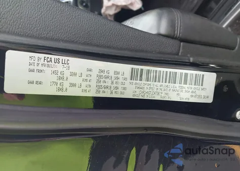 2018 Dodge Durango Sxt Rwd из США, поврежденный, VIN 1C4RDHAG7JC473609